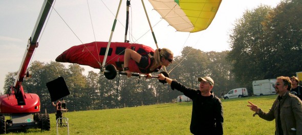 Christoph Schrewe und Claudia Horst ... Regisseur u Assistentin beim framing